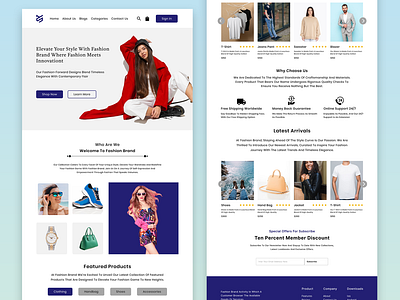 e-commerce website landing page UI design e commerce landing page e commerce website landing page landing page design landing page ui design ui ui design uidesign uiux userinterfacedesign ux website website design website ui design