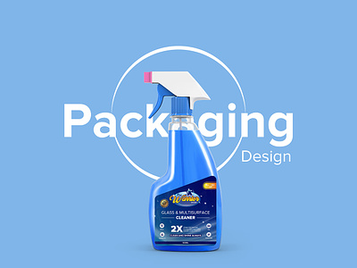 Packaging Design for Cleaning Spray package design product package designing