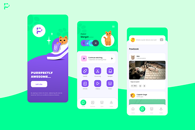 Pet Care App Concept Design animation graphic design motion graphics pet ui ux