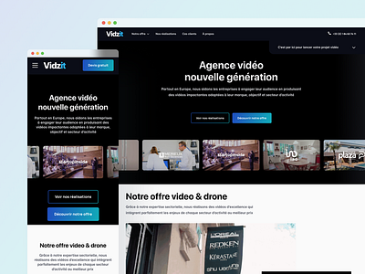 Vidzit - Website branding design graphic design illustration logo ui ux webdesign webflow website