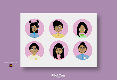 Reaction Pink Illustrator Avatar art avatar creativeart design emotion graphic design graphics illustration man pink reaction vector woman