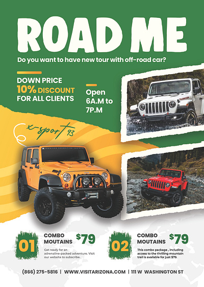 Off Road Trip Flyer Design