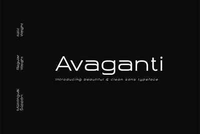 Avaganti – Clean Sans Typeface avaganti branding business clean elegant font futuristic geometric internet modern professional sans technology typeface