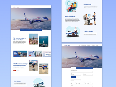 Flyairpeace.com - Landing Page Redesign by Chidiebube on Dribbble