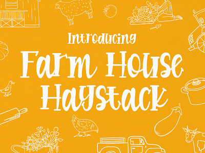Farmhouse Haystack – Organic Font autumn branding charming countryside fall faming farmhouse fresh handcrafted harvest haystack local logo market organic produce ranch rustic sustainable texas