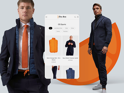 OwenScott | E-commerce Website Animation - Ellesse Sportswear animation bespoke clean ecommerce ellesse fashion huddersfield id30 mobile modern online shopping orange owen scott responsive shopify sport tailoring ui ux website