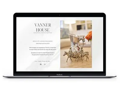 Vanner Coming Soon branding graphic design logo marketing print collateral soci social media website