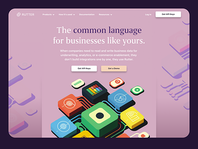 Rutter Homepage Designs business language rutter web webdesign