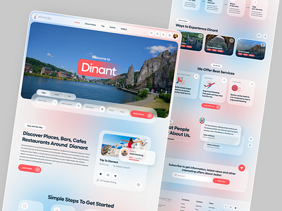 aDinant - Tour Plans & Places branding custom website design figma figma design figma layout figma prototype figma template figma website ui web design website concept website design website template