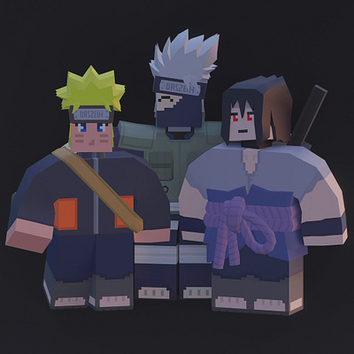 Naruto Team 3d