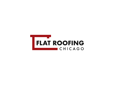 Flat Roofing adobe illustrator branding design graphic design illustration logo logotype vector