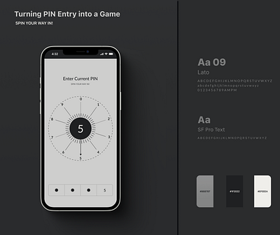 PIN code mobile UI app design gamification ios minimal mobile ui pin code ui ux web design