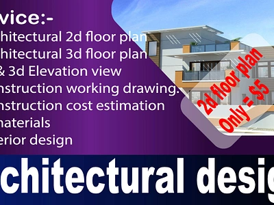 I will draw an architectural 2d floor plan in Autocad 2d floor plan architectural blueprint drawings autocad 2d floor plan branding floor graphic design