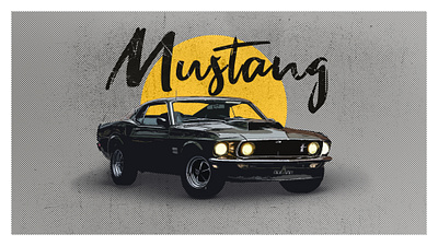 Car Manipulation car design ford car graphic design illustration johnwick manipulationart mustang photohop