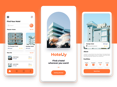 Hotel App hotel app travel ui