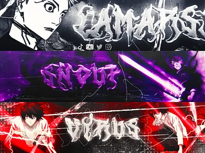 Anime Banners | 2023 3d banner 3d header anime anime art anime banner anime design banner china design free free textures freebie gfx goku graphic design header logo manga naruto pack