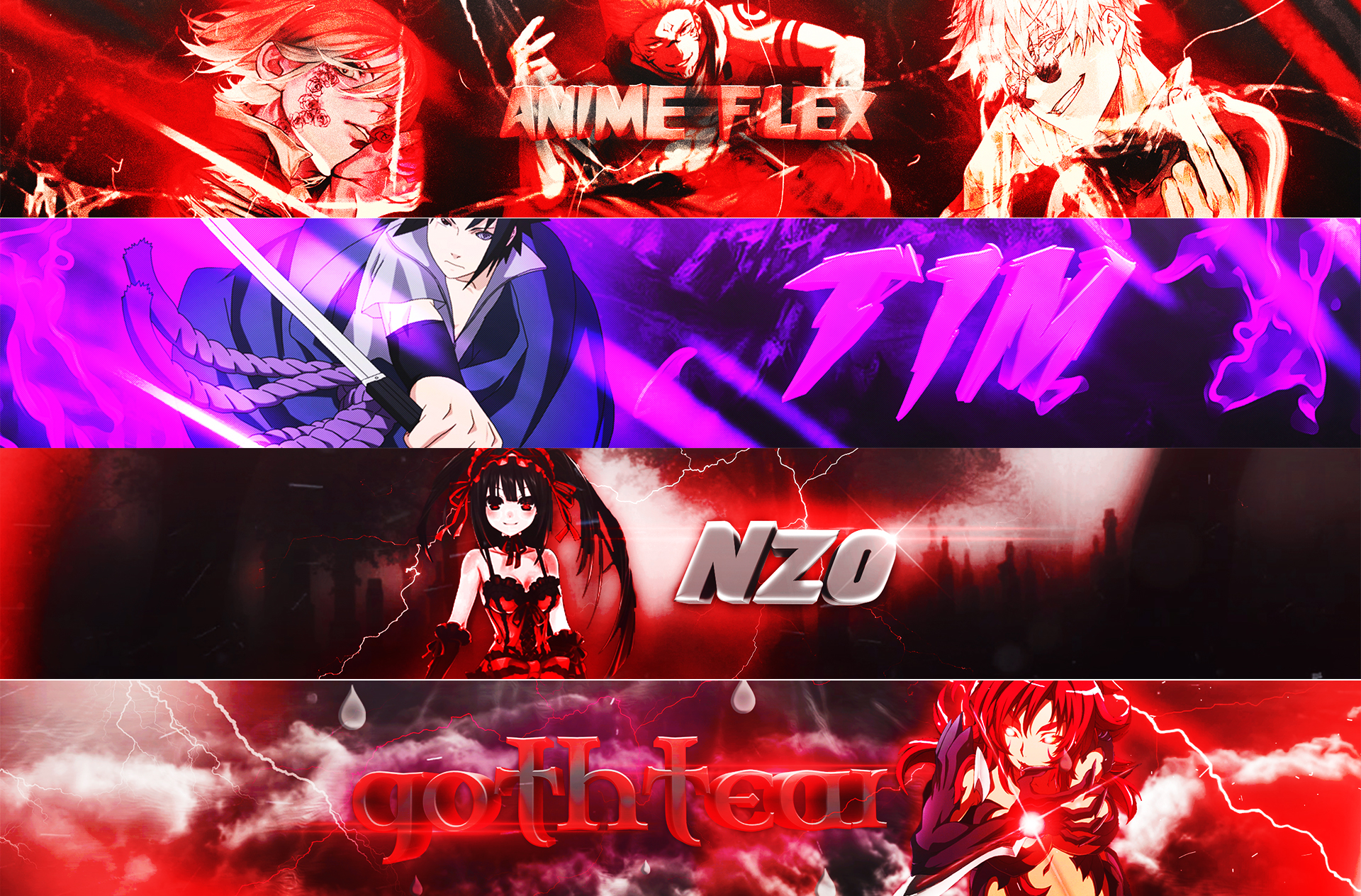 Another anime banner by me!!! (dm me if u want something similar) : r/pixlr
