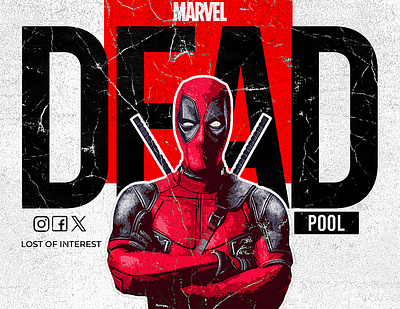 poster Design dead pool graphic design marvel movie poster photoshop poster design