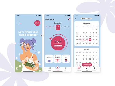 Period Tracking App app female female cycle fertilitytracking health menstrual menstrualcycle monthlies period period tracking app periodapp periodtracker reproductive tracking women
