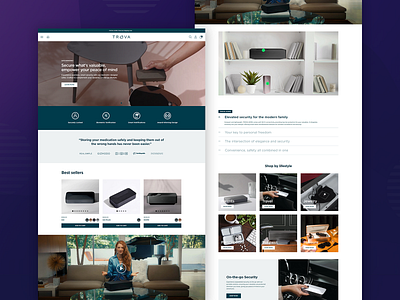 Trova figma landing page shopify web design web development webflow