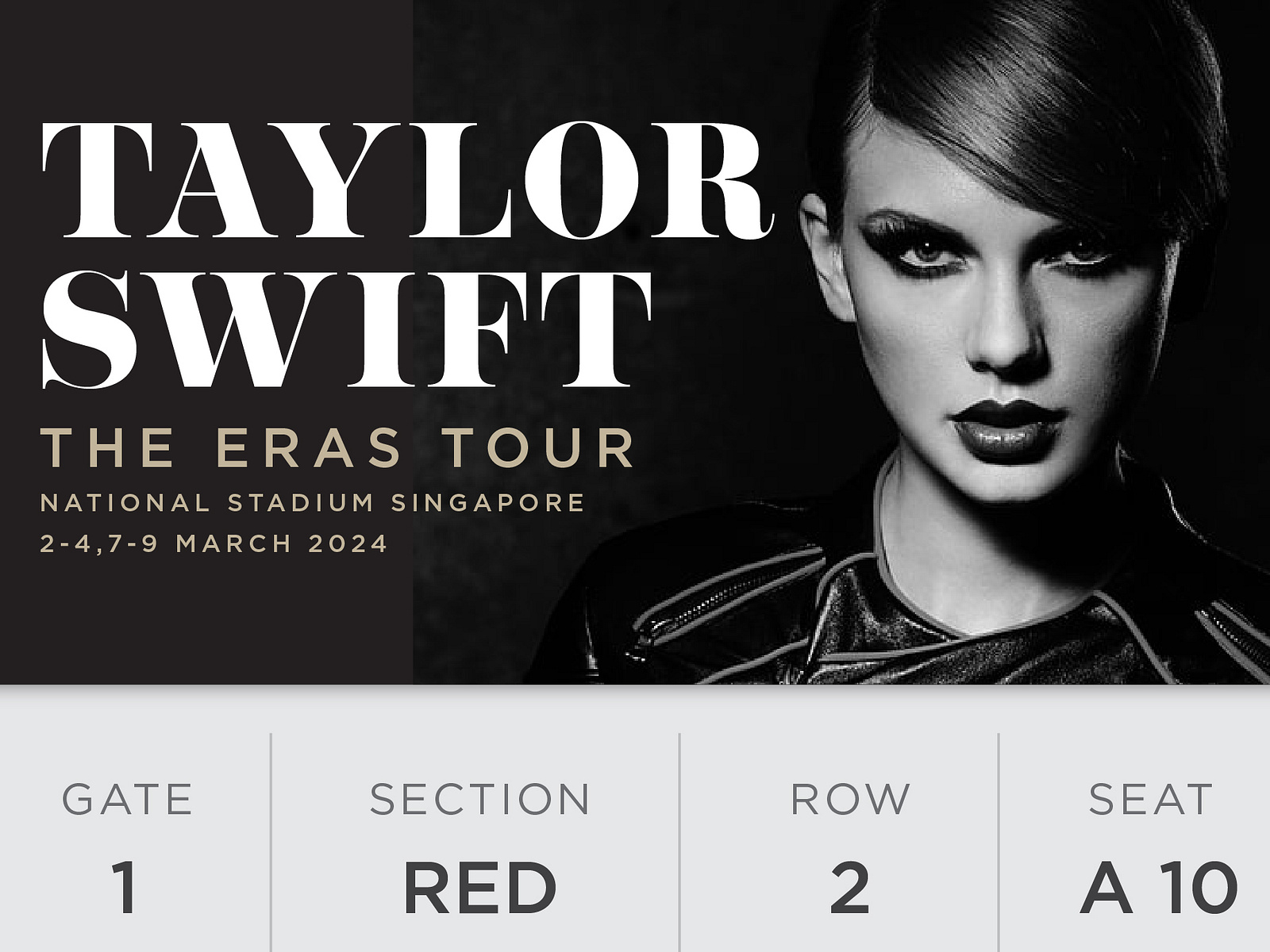 Taylor Swift Ticket Concert Design Concept by Andre Art on Dribbble