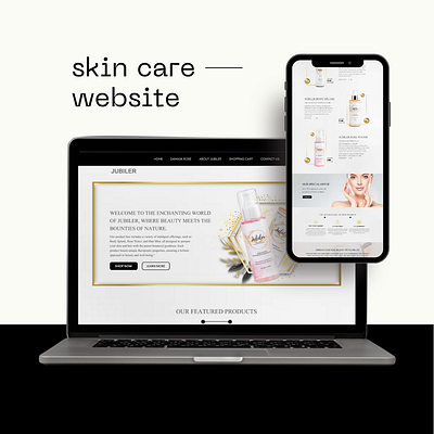 Skin Care Landing Page landingpage ui user interface webdesign
