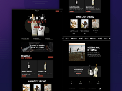 Details Wine figma landing page shopify web development webflow