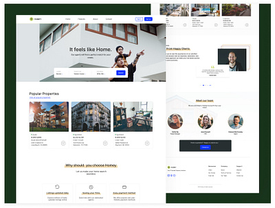 Landing Page - Rental Agency concept desktop dribble figma interaction interface intuitive landing page logo template ui uidesign user experience uxdesign visual design web webdesign