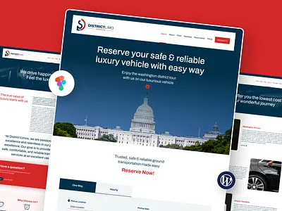 District Limo Service ab creativegfx brand identity branding creative design design district limo district limo service graphic design logo logo design social media design vehicle services website design web design web development web ui design website uxui design wordpress wordpress web design wordpress website wordpress website development