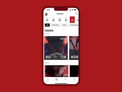 Fitness App Design Concept animation concept fiitness mobile ui ux