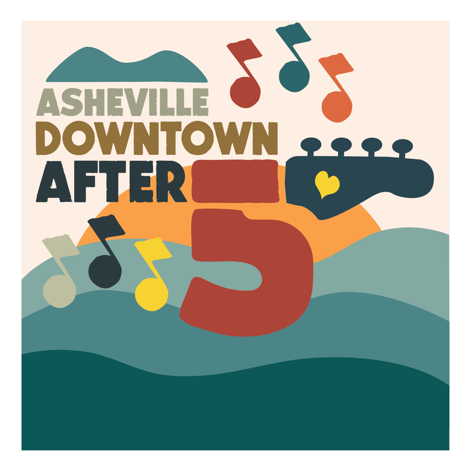 Asheville Downtown After 5 asheville branding logo music north carolina