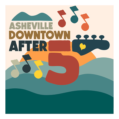 Asheville Downtown After 5 asheville branding logo music north carolina