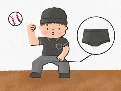 baseball umpire cartoon