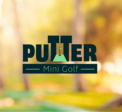 Putter Mini Golf branding graphic design logo