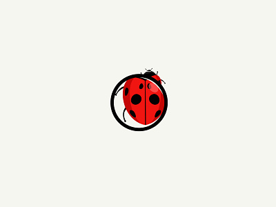 Easy Macro betle brand design graphic design icon illustration ladybug logo minimal zoom