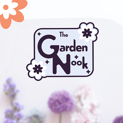 The Garden Nook branding graphic design logo