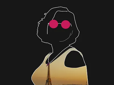 Line art concept adobe photoshop drawing eiffel tower fashion fashion art graphic design illustration line art model paris photoshop editing vector art