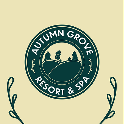 Autumn Grove Resort & Spa branding graphic design logo