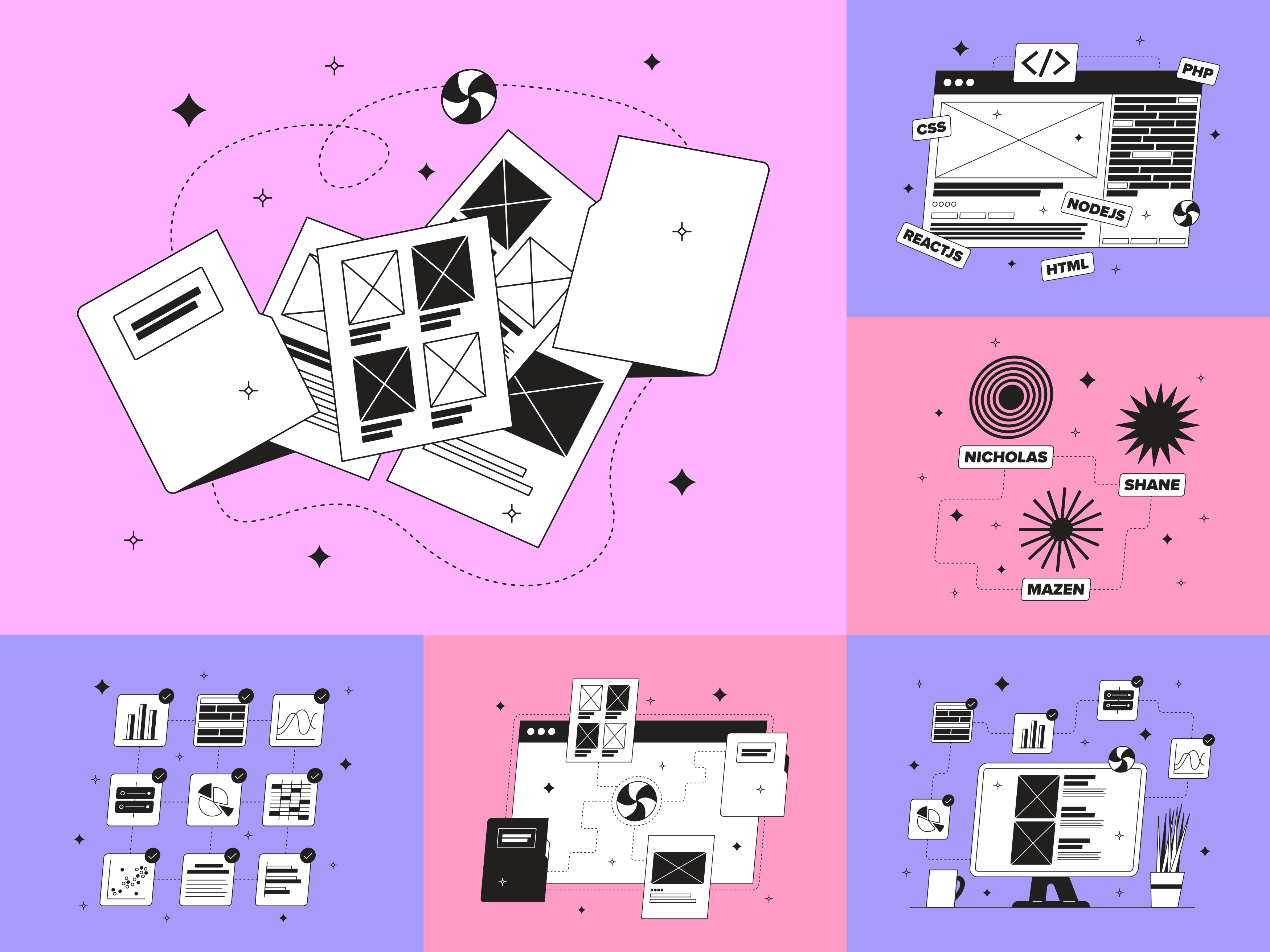 Example of Big illustration set for Ciseway