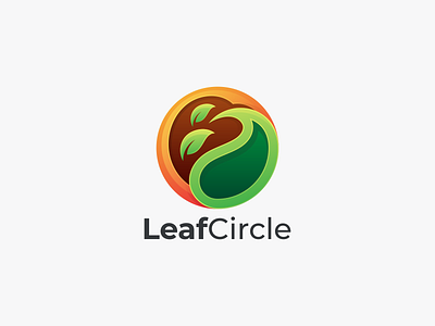 Leaf Circle app branding design graphic design icon leaf leaf circle logo logo