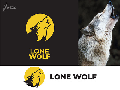 Lone Wolf-Logo Design(Unused) animal animal logo app logo brand identity branding creative logo design gradient logo graphic design icon illustration logo minimal logo modern logo wolf