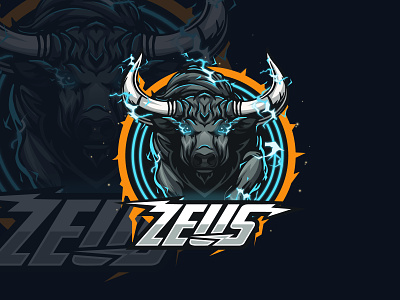 Electric Bull Gaming Mascot Logo anime boost branding cartoon electric esports flash gaming gaming logo graphic design logo mascot logo twitch vector