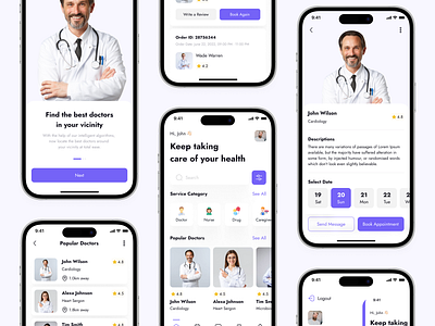 Doctor Appointment & Consultation App UI Kit, Case Study