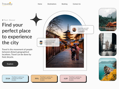 Tourism Web Design branding design tourism tourist travel ui uiesign uiuxdesign ux vacations webdesign