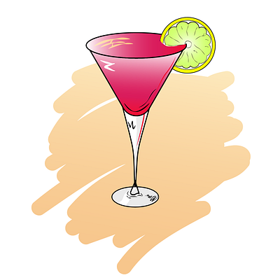 Сocktail illustration cocktail graphic design illustration vector