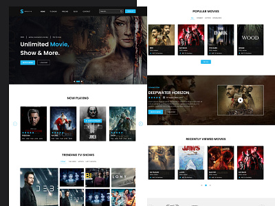 Movie Server Landing page graphic design movie movie server movie server website ui