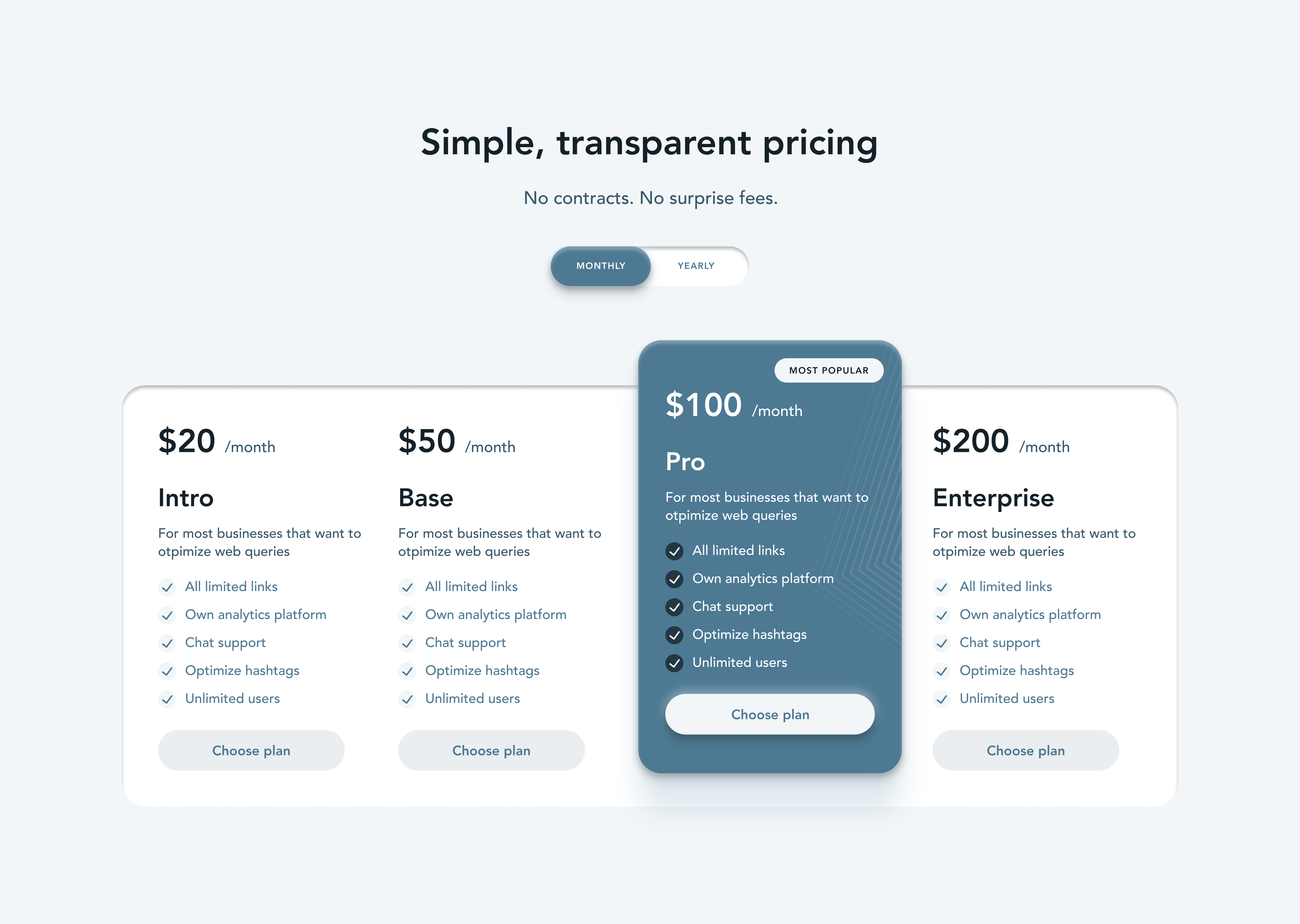 Pricing #DailyUI app dailyui design pricing ui ux