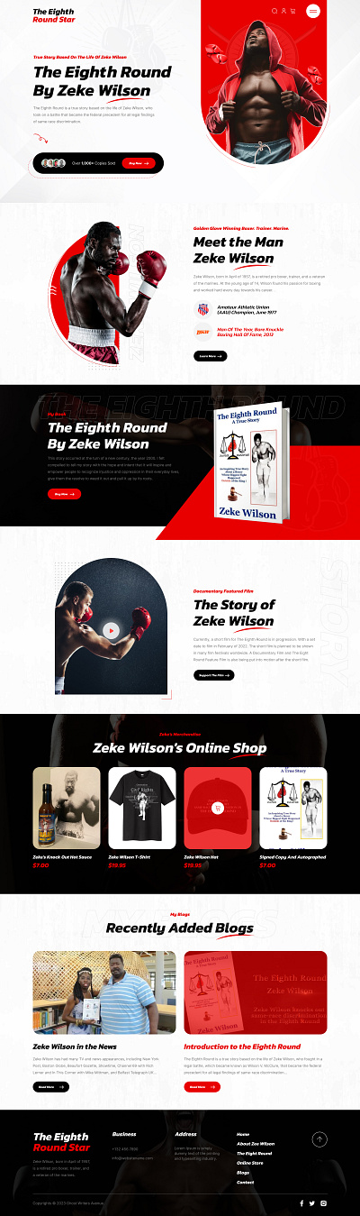 Boxing Web Design app branding figma graphic design portfolio ui uiux ux web design web ui website design