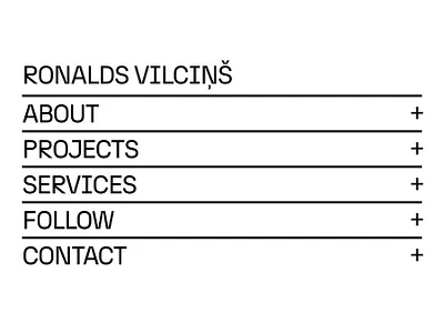 Web design and development for ronalds.eu design frontend minimal personal web design web development