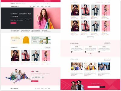 Shopping Website Landing page e commerce landing page shopping shopping landing page ui